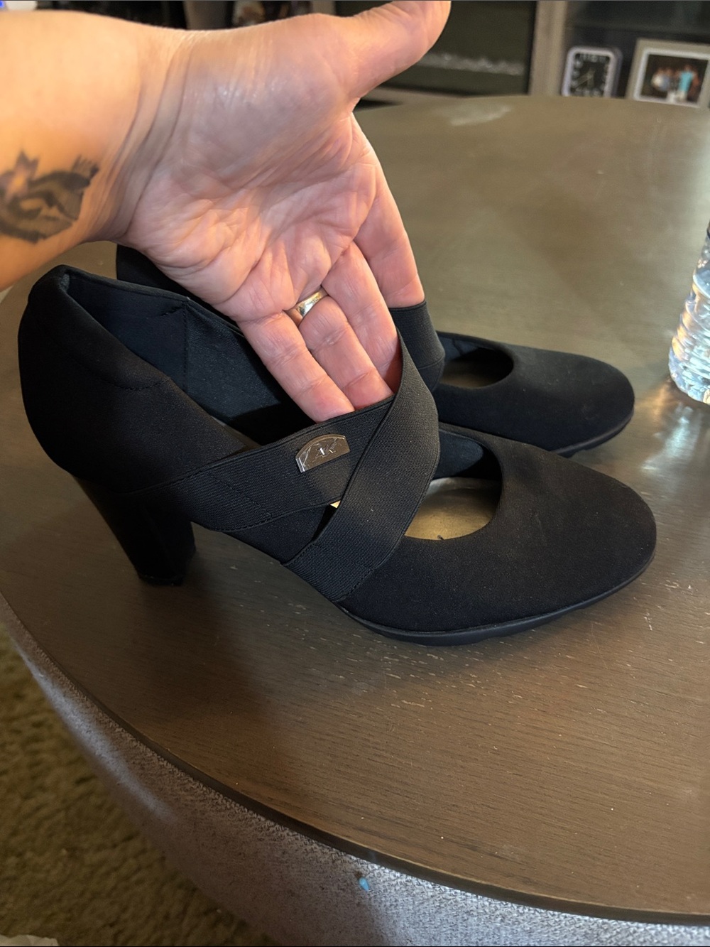 Anne Klein Women's Cross-Strap Heels